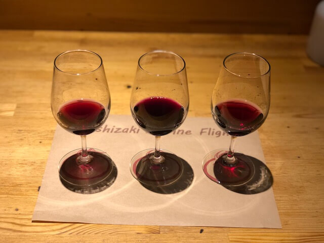 赤ワイン3種飲み比べ